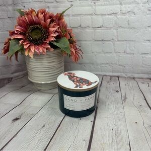 NWT sand + paws floral bamboo Floral Scented Candle floral dog